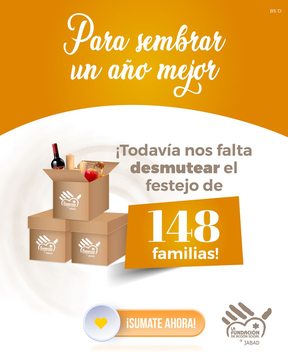 🍎🍯 Hoy nos faltan 148 cajas especiales para desmutear el festejo de todas las familias que acompañamos.

🫶 Tu donación siembra un año mejor para quienes más lo necesitan.

¡Sumate ahora! odd.org.ar/2025LFRH05

#RoshHashaná #Desmuteá #5786
