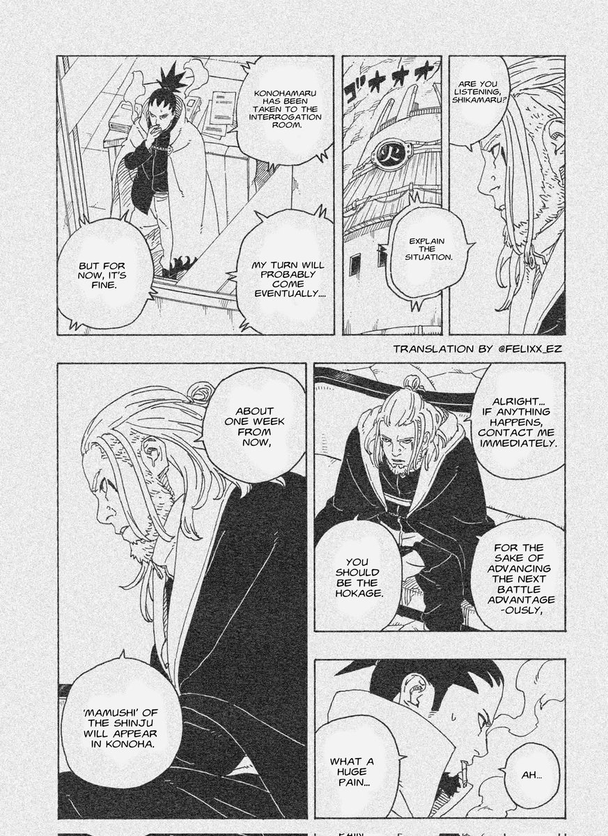 VanshYa46796210's tweet photo. Boruto CHP 26 TRANSLATION
PAGE 25-28
#BorutoTwoBlueVortexCh26
#BORUTO
#borutotimeskip
#borutospoilers
#BorutoTBV https://t.co/bZps5vveM7