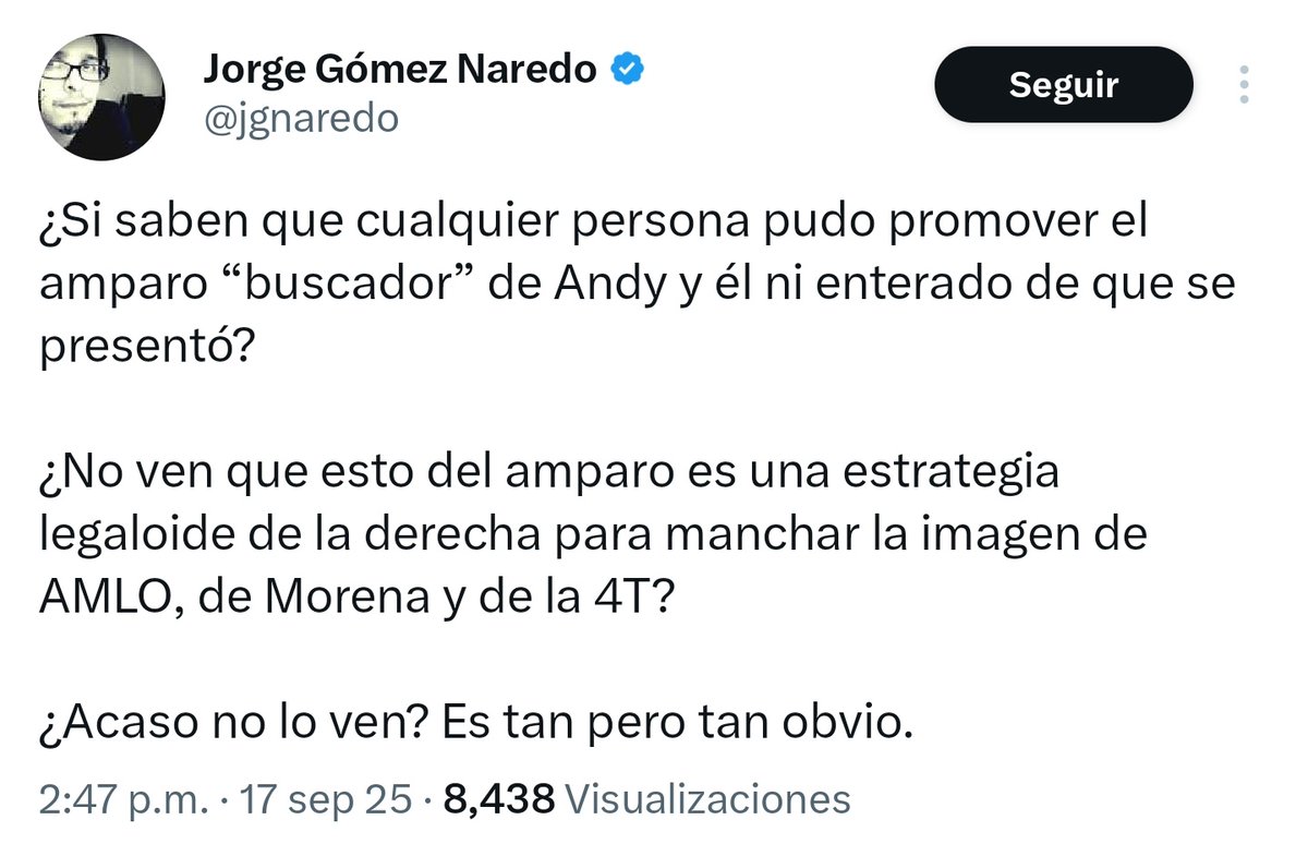 Rhevolver's tweet photo. Obrador un día puede salir en un vídeo cogiéndose a una yegua y admitir públicamente que lo hizo porque es su fetiche favorito, y aún así, este pendejo saldrá a justificarlo diciendo que lo obligaron a decir eso y que el video es IA. Increíble. https://t.co/QEyFKtVGsS