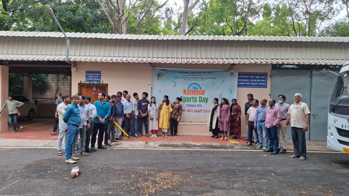CSIR_4PI's tweet image. 🏆🇮🇳 Celebrated National Sports Day at CSIR-4PI on 29th August 2025. 
On this National Sports Day, we salute the spirit of sportsmanship and pay tribute to our athletes who inspire us with their dedication and passion. Sports teach us teamwork, discipline &amp;amp; resilience 💪⚽🏏🏸
