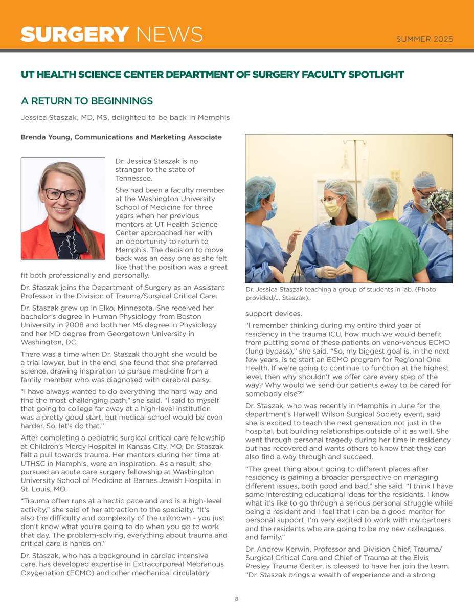 UTHSC Department of Surgery tweet media