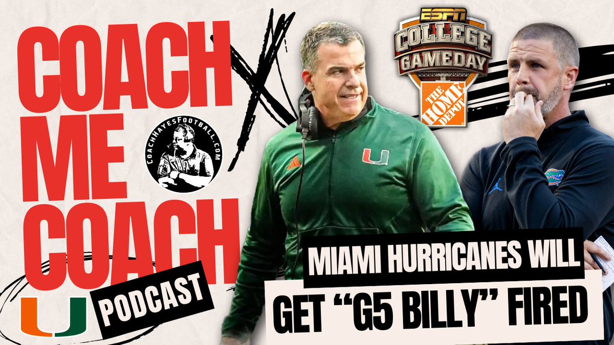 Miami Hurricanes WILL get Florida Head Coach Billy Napier FIRED! | #CaneTalkLive #GoCanes #MiamiHurricanes
Watch Live @ 8:30 PM|ET👉 youtube.com/live/VD5NSeHuI…