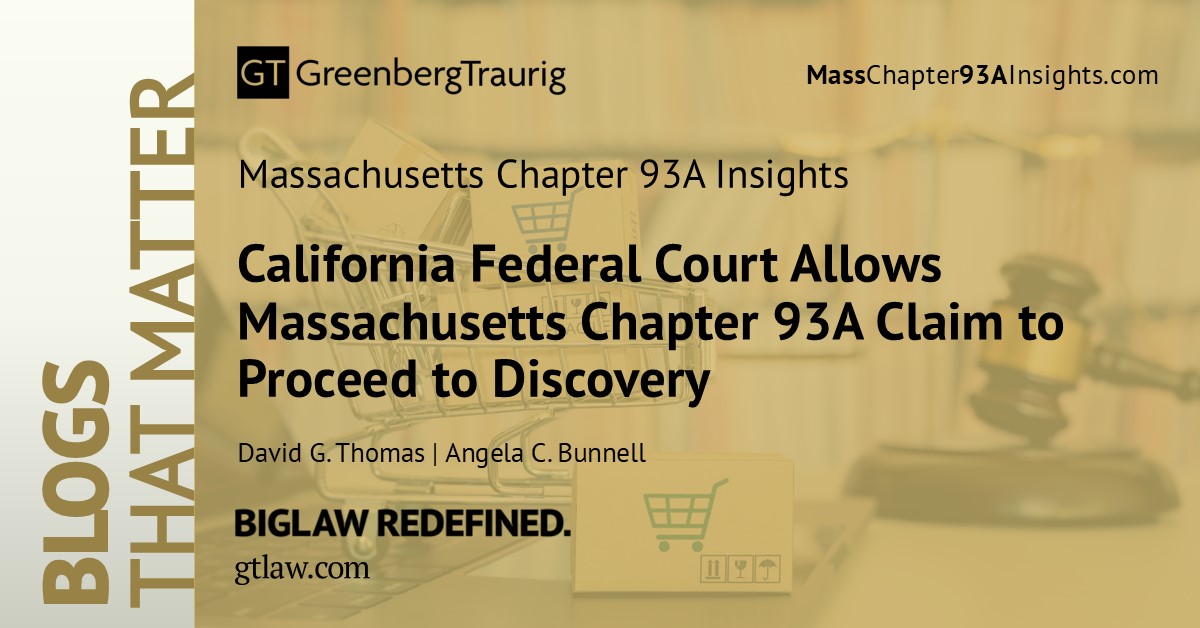 GT_Law's tweet image. On July 17, the U.S. District Court for the Central District of CA issued a ruling in Sivakova v. American Honda Motor Co., addressing whether plaintiffs had adequately pleaded a claim under Massachusetts General Laws #Chapter93A, Section 9. 🔗 #GTblog: masschapter93ainsights.com/2025/09/califo….