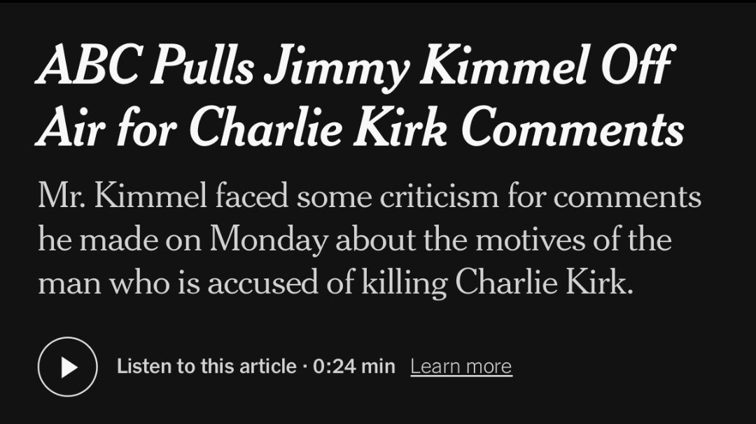 theliamnissan's tweet photo. And then they came for Jimmy Kimmel https://t.co/93DbdBkAtO