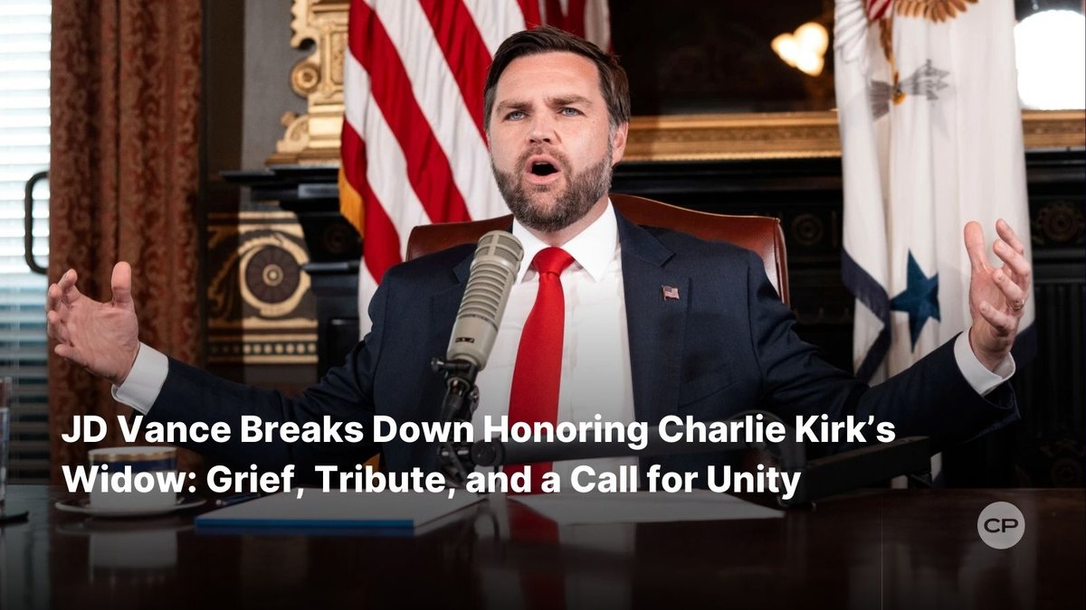 ChristianPost's tweet image. JD Vance honors Charlie Kirk’s widow on air, pledges to be a better husband and father, and calls America to unity and civility in a time of division.
#JDVance #CharlieKirk #NationalUnity #HonorAndGrief #FaithFamily
🔗 dlvr.it/TN7nPm