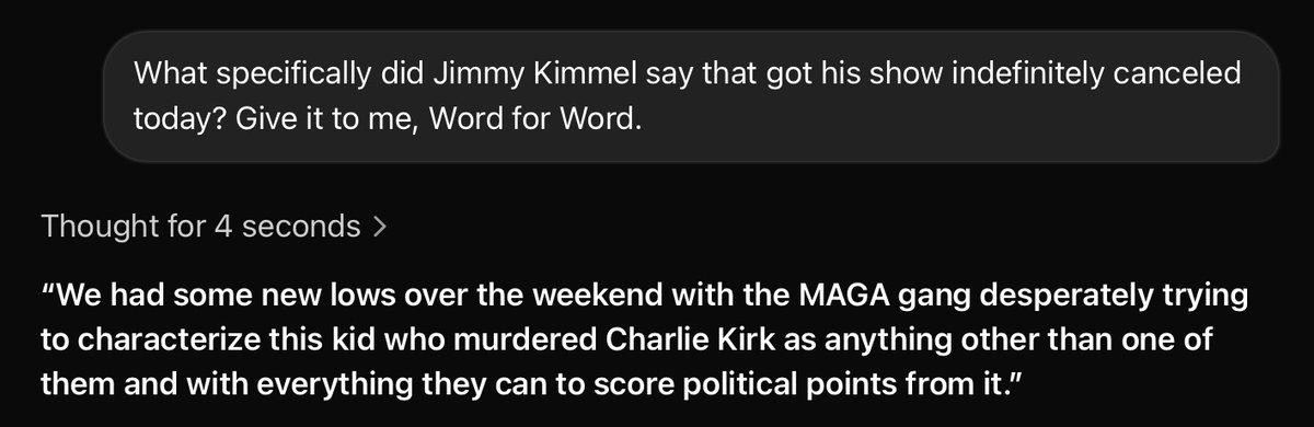 Let me save you some time. This is why ABC canceled Jimmy Kimmel.

Yup. That’s it.