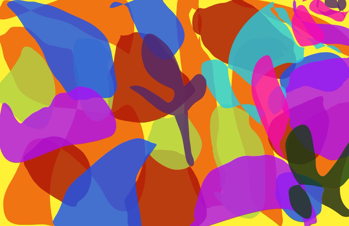 Tried doing something a little different today. I was going for a mosaic pattern, not sure if it looks good or if it's nothing. I feel like I could reach in and push the shapes out of the way.