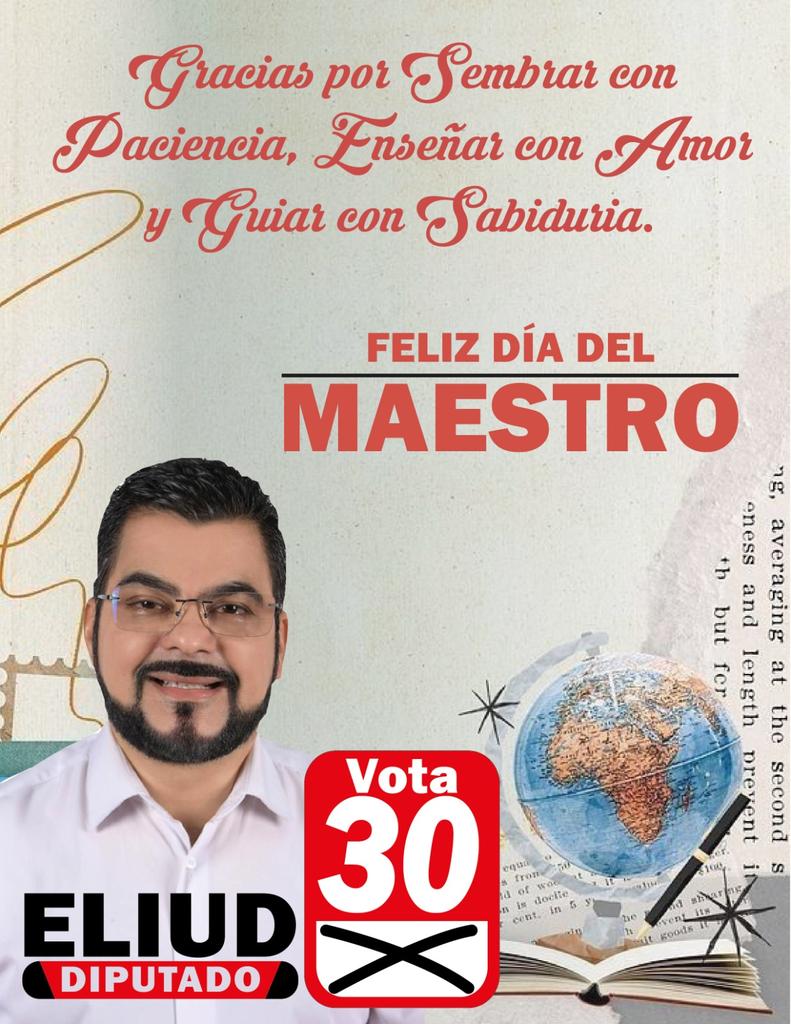 Felicidades Maestros y Maestras en su día ‼️