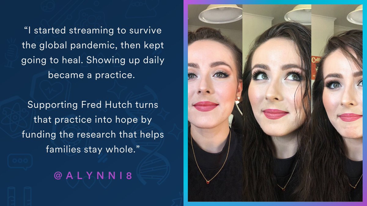 Twitch creator <a href="/alynni8/">{live now} Aly / alynni8 🌈 (she/her)</a> is participating in her third #RaidsforResearch event benefitting Fred Hutch! Thank you Aly for sharing why you stream, we are grateful to have your as a part of our community! ❤