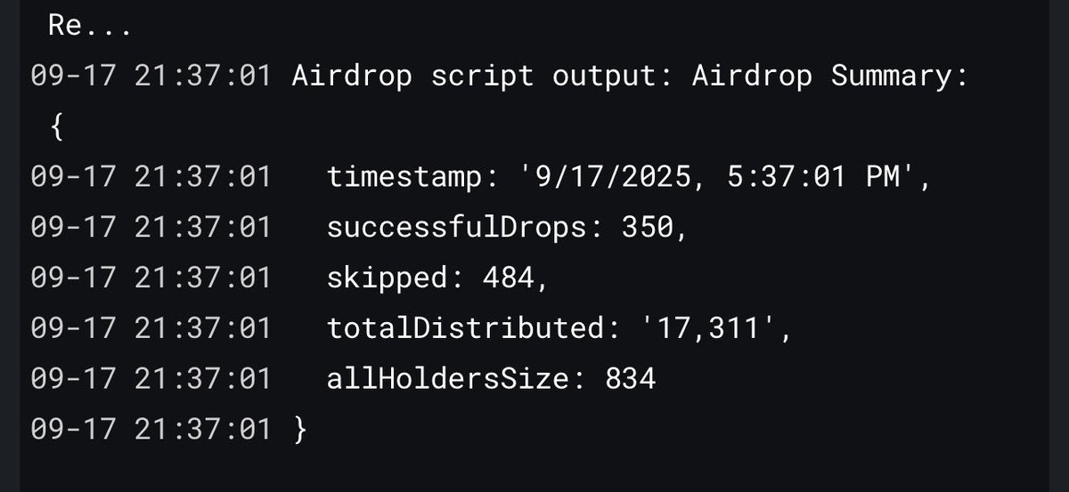 AlgoNFT_Quilt's tweet image. For the last almost 2 years I’ve been manually running the scripts for Basic Airdrops weekly. Today I think I finally got a proper cron job working through my discord bot server host.
I’ll have to make some slight adjustments but hopefully this ends up working for me!