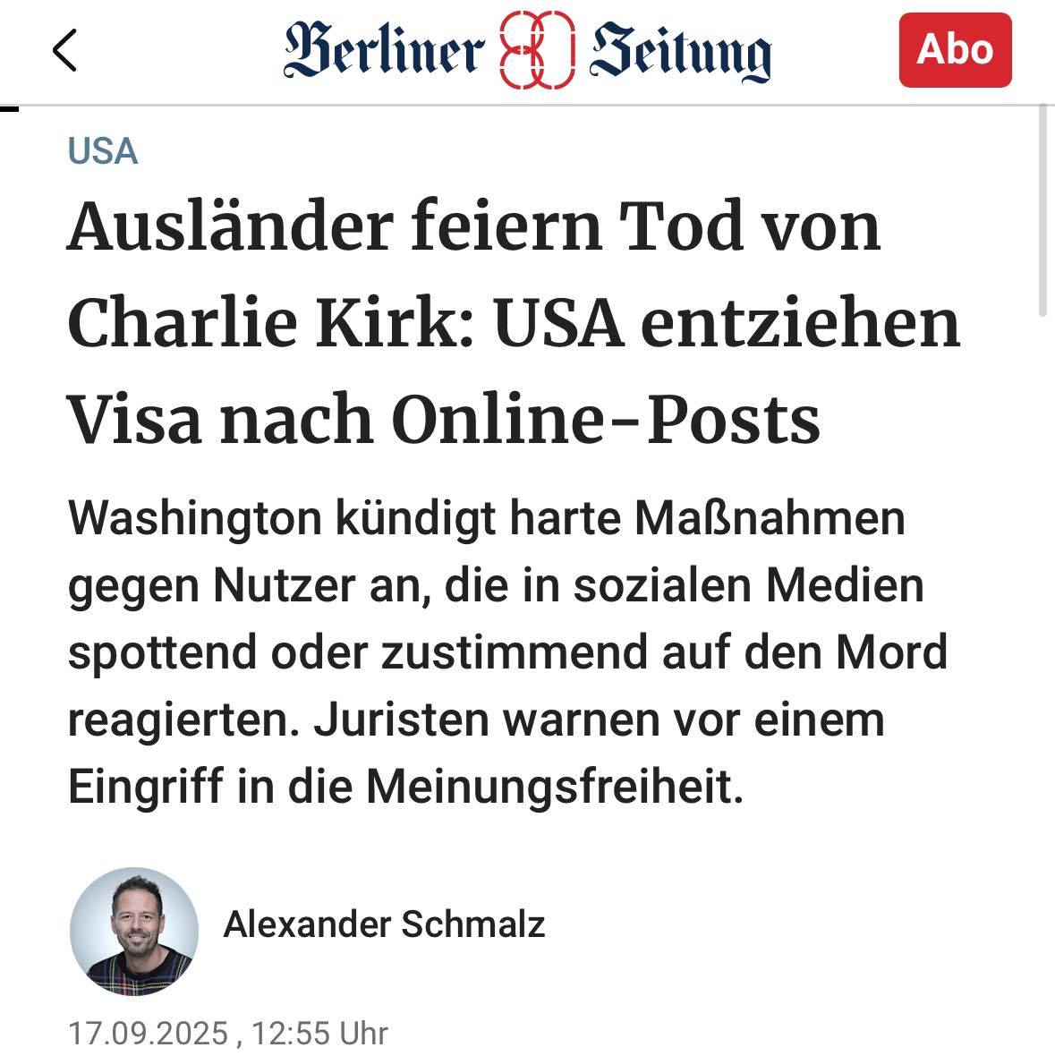 Halten wir fest:

Wenn ich mich öffentlich über die Ermordung eines Menschen freue, dann fällt das in Deutschland nicht unter den Schutz der Meinungsfreiheit, sondern ist strafbar gemäß § 140 StGB ("Belohnung und Billigung von Straftaten"). Wenn ich über den Toten dann noch