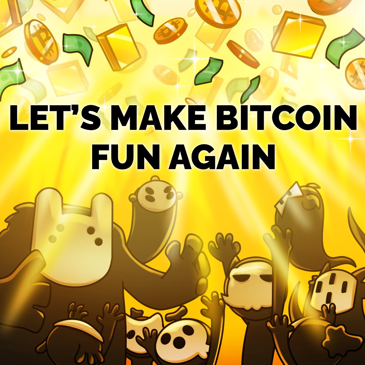 I want to thank everyone who believed in the <a href="/RunelingsBTC/">Runelings</a> initiative to Make Bitcoin Fun Again! 🟧⚡️

Congrats to all who secured a Runeling, each one a ticket to the biggest giveaway in Bitcoin history with $1M+ in prizes. Today we stand at 7,491 Runelings / 2,324 holders