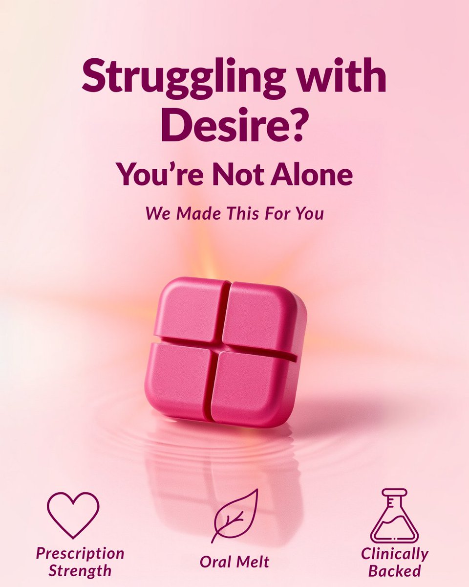 MintRxHealth's tweet image. Libido Lift is a fast-acting sublingual troche designed to support low desire in women. No daily pills. Just a discreet pink boost — when you need it.
 Feel like you again. Link in bio for more information.
#LibidoLift #MintRx #WomensHealth #SexualWellness #LowLibidoSupport…