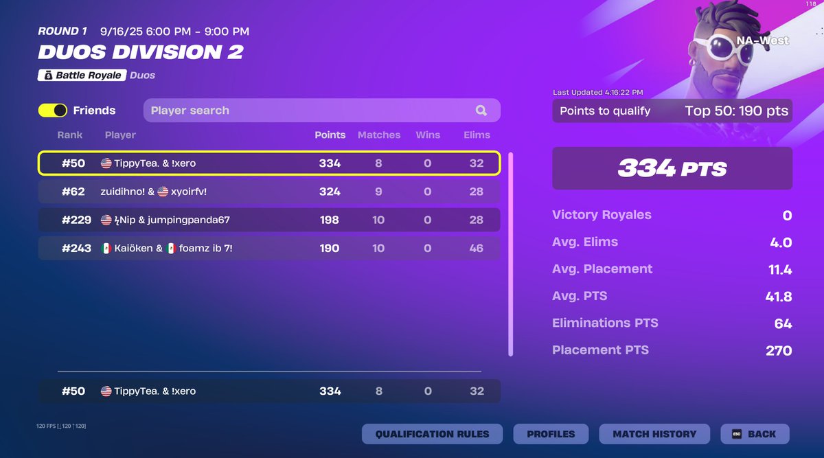 Qualed D1🏆w/ TippyTea