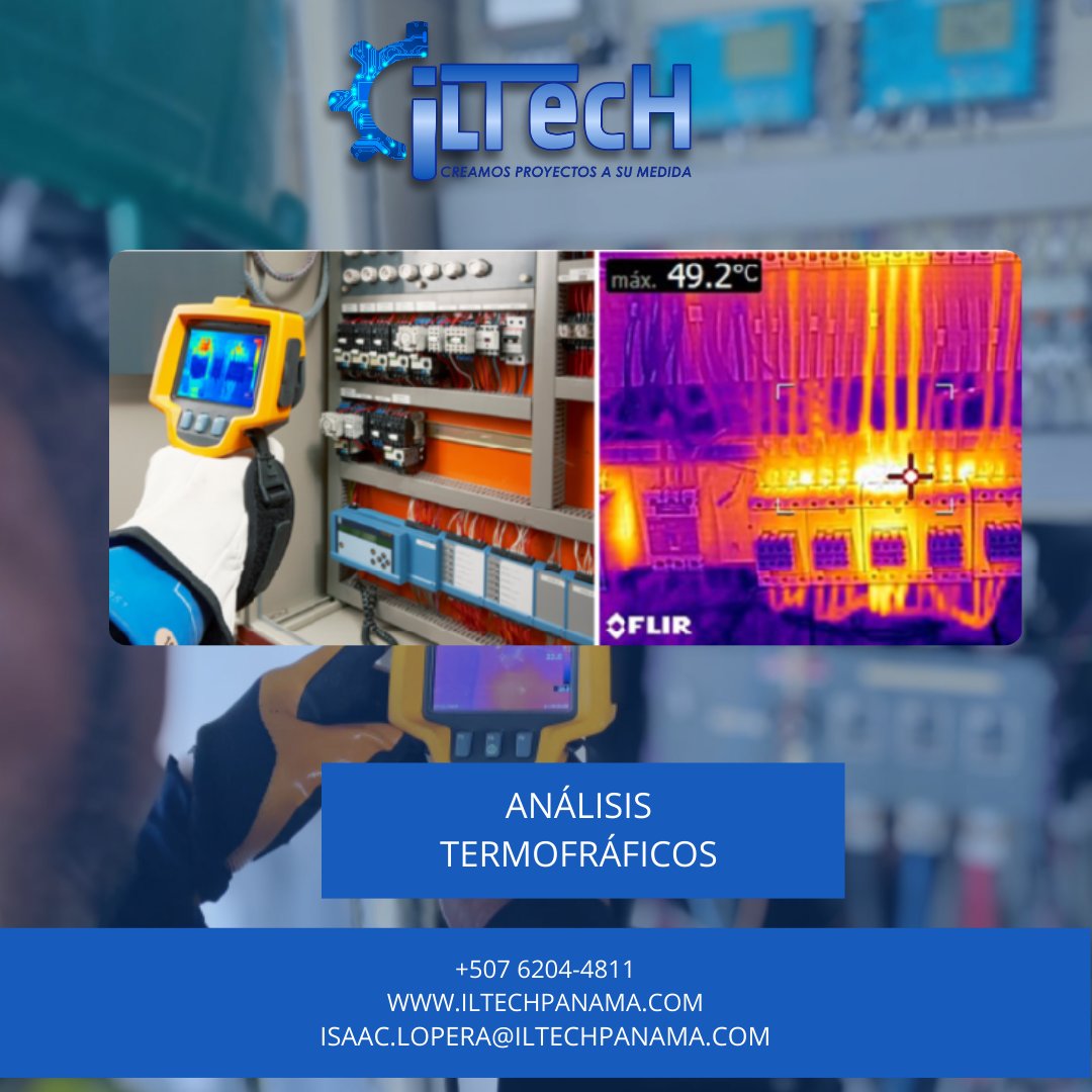 iLTech_panama's tweet image. La prevención es la clave 🔑
Con el Análisis Termográfico de ILTECHPANAMA detecta puntos calientes y evita fallas eléctricas ⚡🔥.
📲 +507 6204-4811 | 🌍 iltechpanama.com
#ILTECHPANAMA #AnálisisTermográfico #Mantenimiento