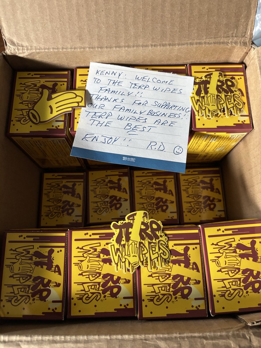 SportBallN3rd's tweet photo. @terpwipes Thanks for the stickers and hand written note. Always love ❤️ to see this. #supportsmallbusiness 💪🏻 https://t.co/WVotcerY8Y