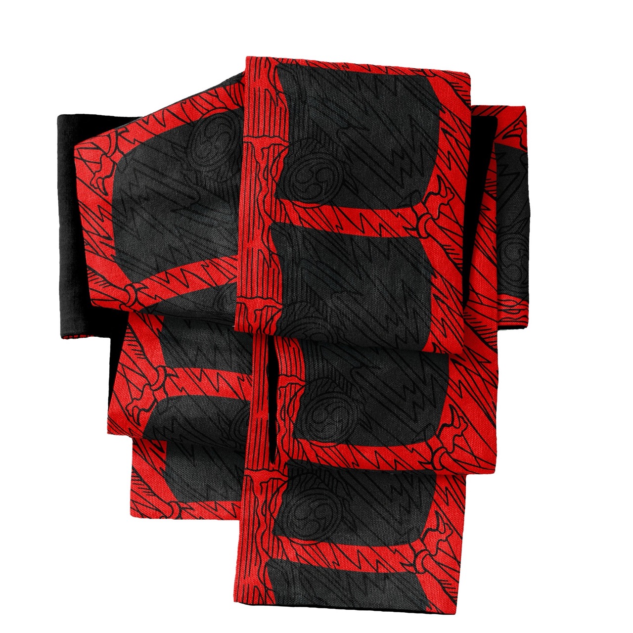 ゴフクヤサンドットコム　居内商店　ピストル柄　半幅帯 ゴフクヤサンドットコム 居内商店 ピストル柄 半幅帯 ゴフク