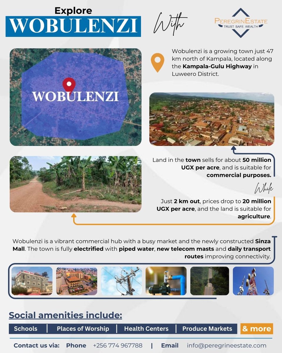 peregrinestate's tweet photo. Looking for cheaper high-yielding land to invest in... Wobulenzi is just the place for you.
DM to find out more...
#wobulenzi #cheapland #realestateagent #broker #InvestmentStrategy https://t.co/55VtxdNhjO