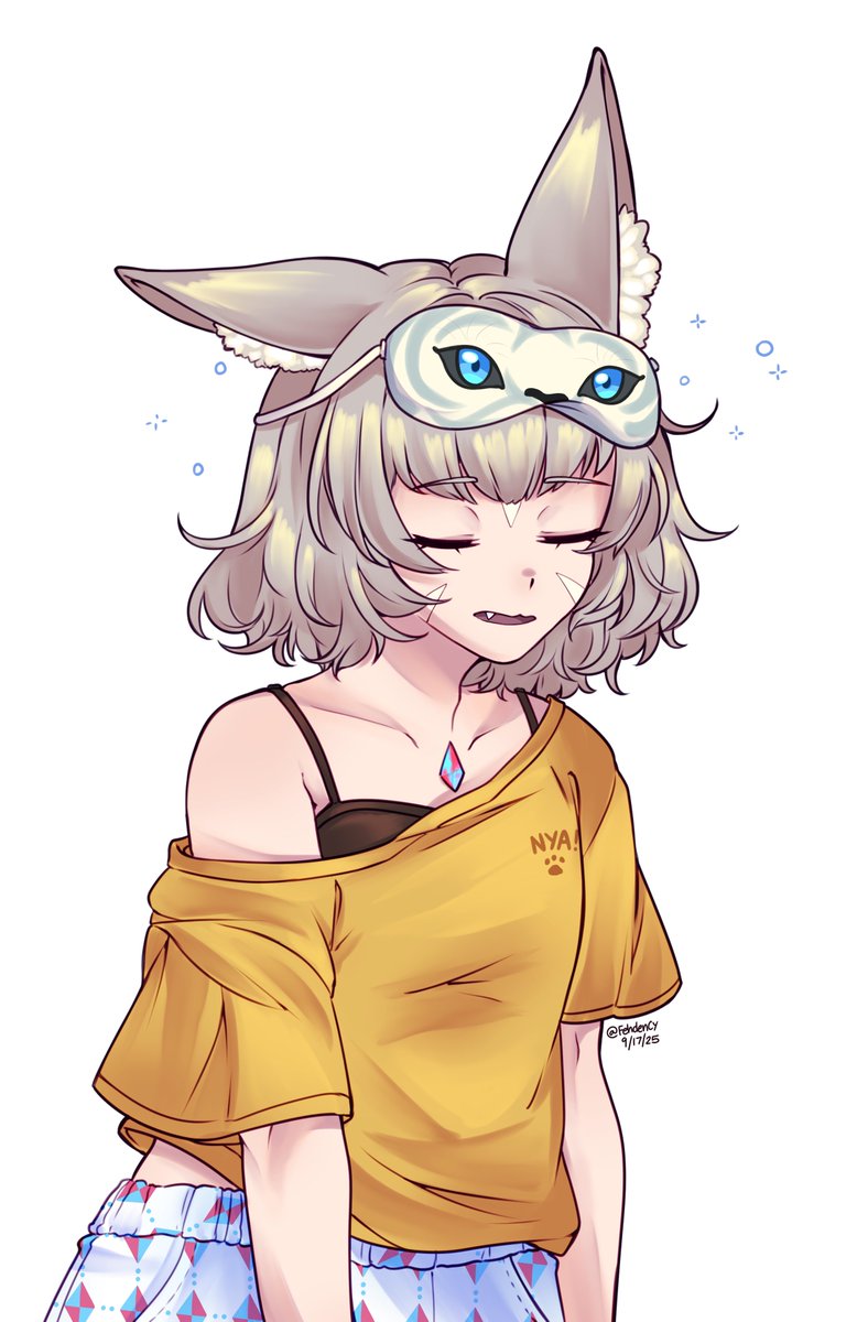 FehdenCY's tweet image. She finally woke up (kinda)