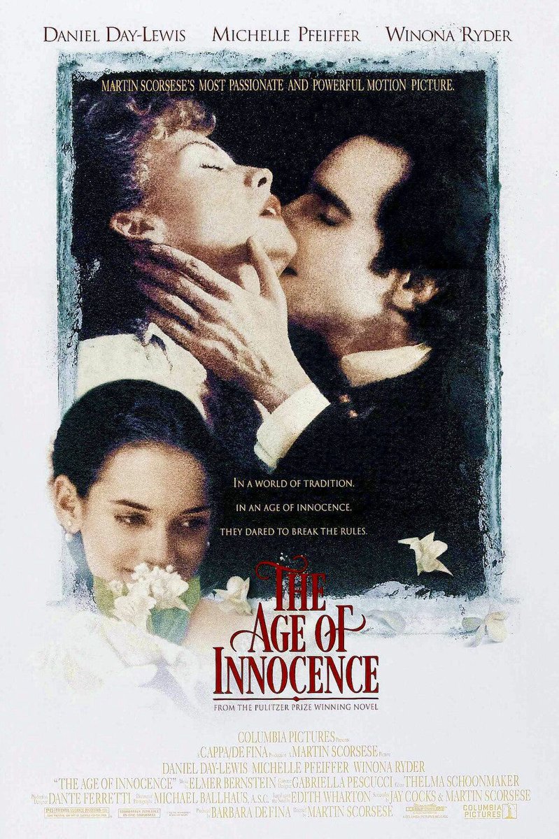 FilmNewsNos's tweet image. 🎬MOVIE HISTORY: 32 years ago today, September 17, 1993, the movie ‘The Age of Innocence’ opened in theaters!

#DanielDayLewis #MichellePfeiffer #WinonaRyder #MiriamMargolyes #GeraldineChaplin #MichaelGough #RichardEGrant #MaryBethHurt #RobertSeanLeonard #NormanLloyd