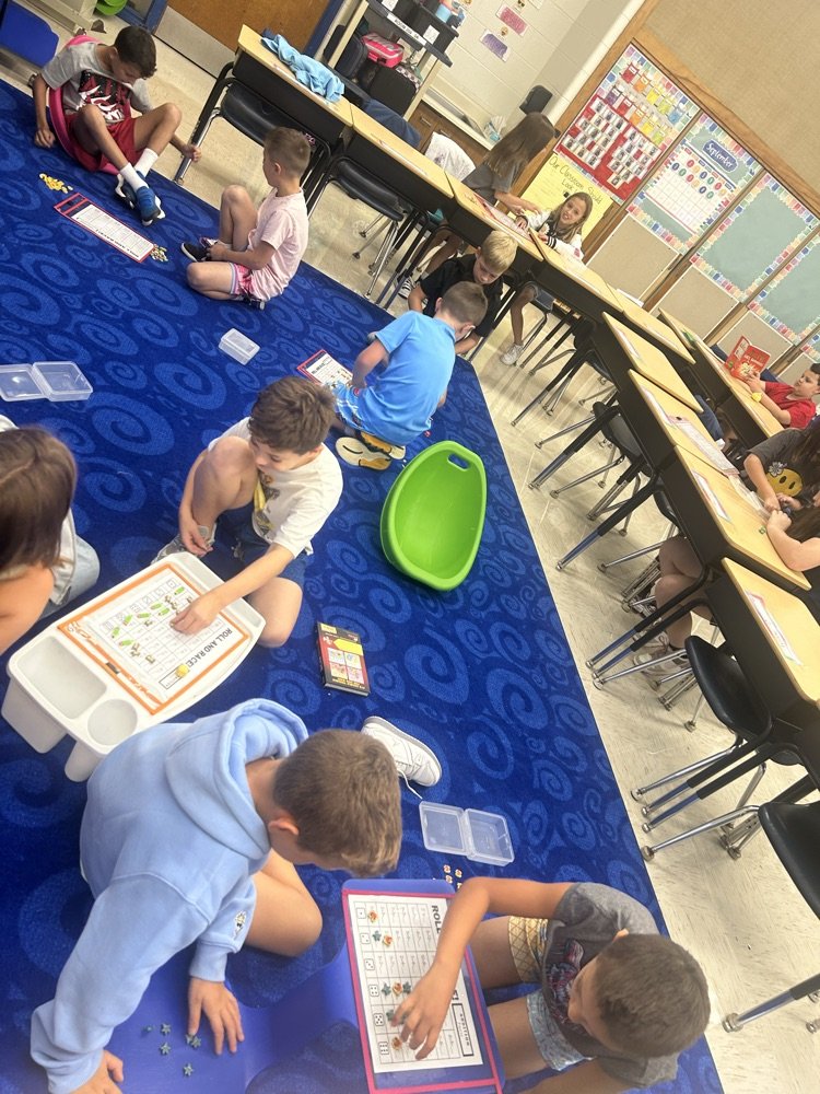 So much learning and fun in 3A! Idea jar writing, human number lines, and math games!