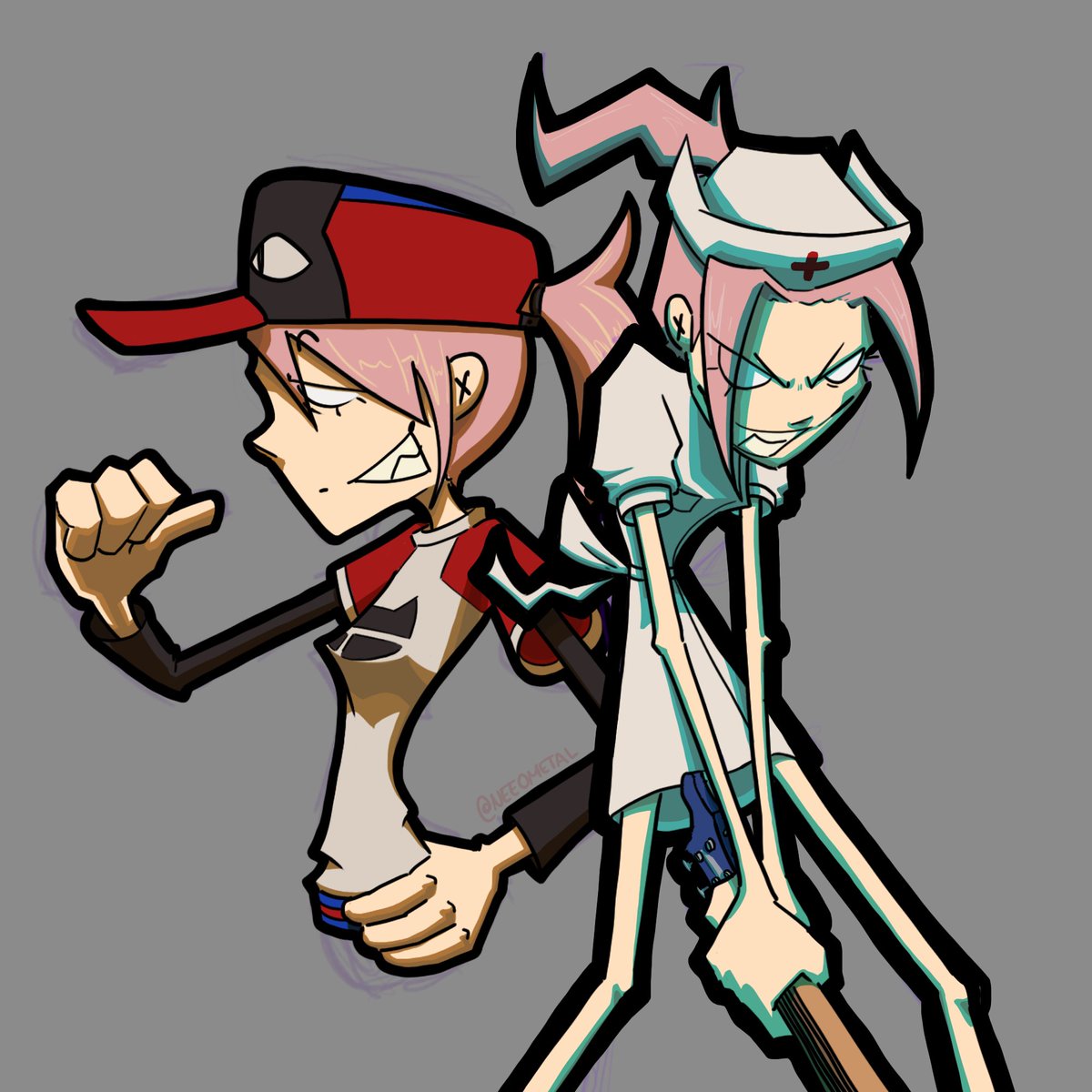 neeometal's tweet photo. #FLCL haruko again!!!!! https://t.co/d6iZ64ADva