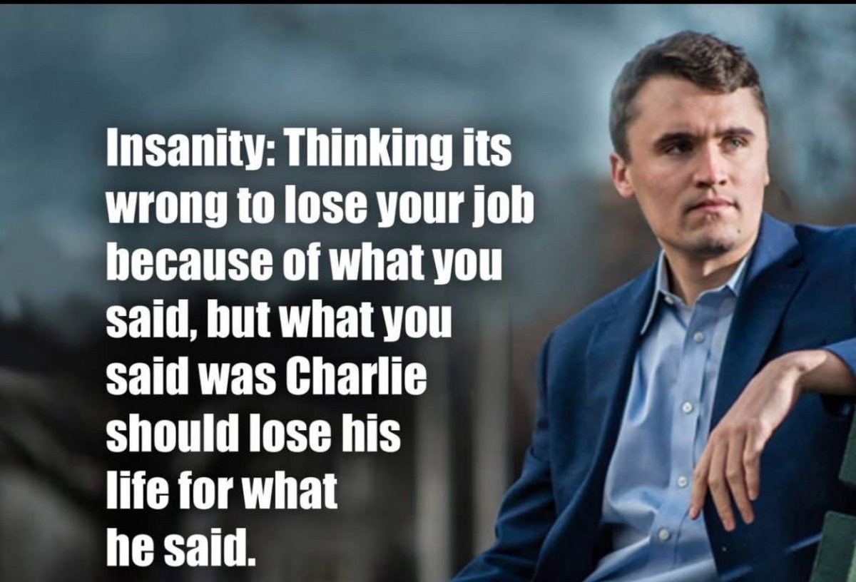 They cry because they lost a job because of what they said
                   BUT NOT
upset for someone who lost a life for what they said
