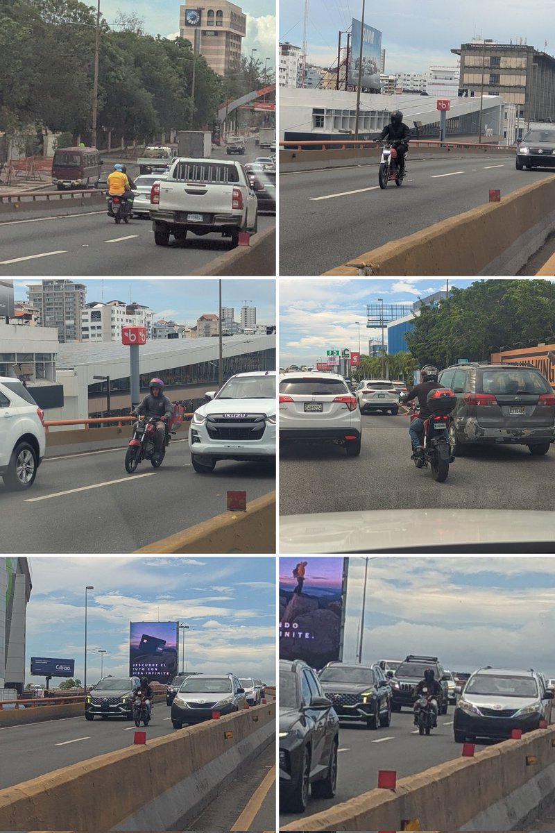 fdeleonh's tweet photo. #RDSeMueve pero usando el carril de la ciclovía o motores por elevados y/o paso a desnivel. @INTRANT_RD @digesettrd_ Cc @AccidenteRD @JoelGneco https://t.co/Sxpo6w6gOY