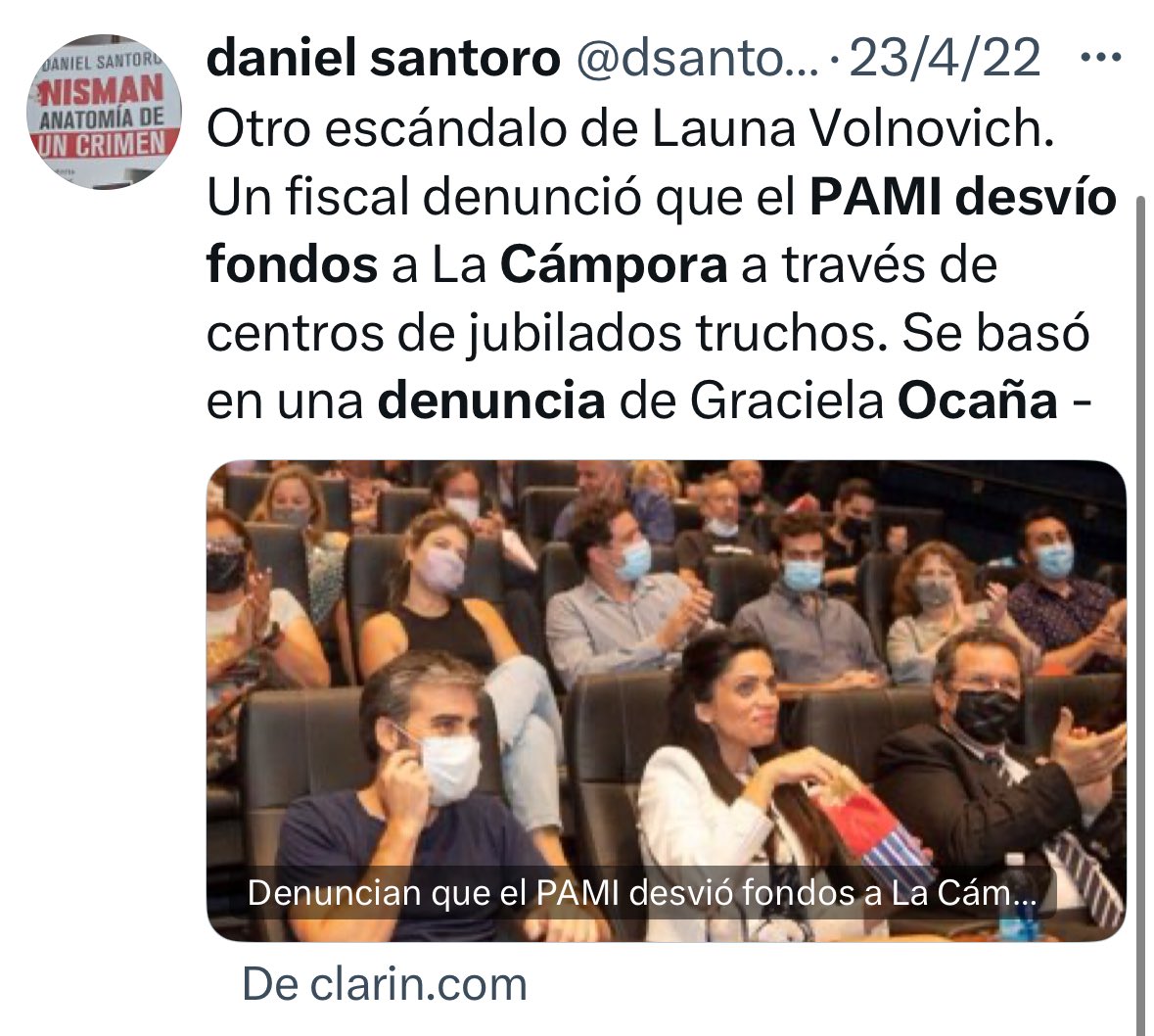 Otra denuncia de Ocaña desestimada y todos sobreseídos. Y van.