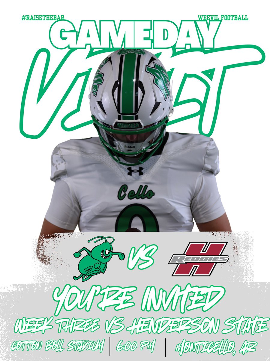 CarsonTBradley's tweet photo. Excited for my first Game Day Visit with @WeevilFootball!  Thank you @coachjweevils and @coachuselton63  for the invite!  #W25VIL #EatEmUp #COMPETE @TERRANCEORRII @coachsims_ @TheCoachMason @v_rod13 @dirtyque2 @PoteetFB #DeepWaters https://t.co/bKWmMEQNlp