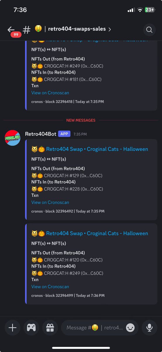 Hey <a href="/Croginal/">𝐂𝐫𝐨𝐠𝐢𝐧𝐚𝐥 𝐎𝐟𝐟𝐢𝐜𝐢𝐚𝐥</a>, wanna try out our new Retro404 discord bot?