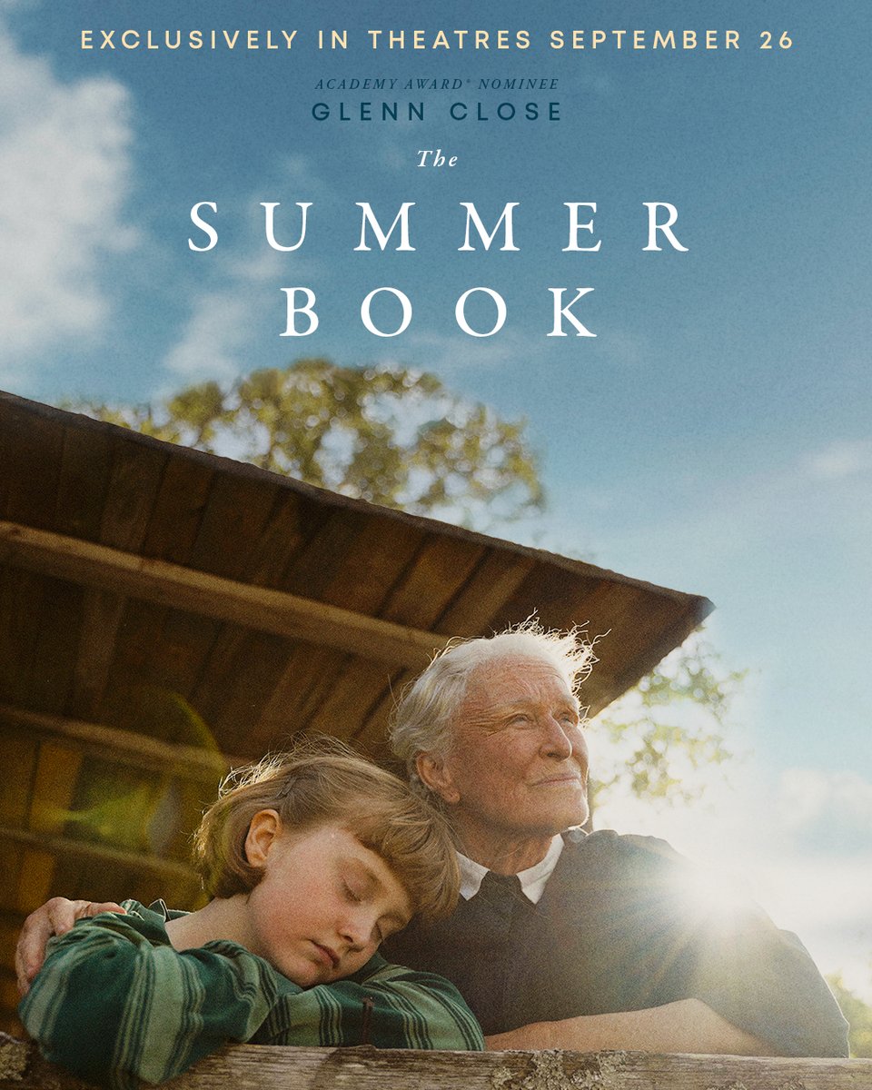 A delicate account of growing up and growing old.

THE SUMMER BOOK, based on Tove Jansson’s beloved novel of the same name and starring eight-time Academy Award nominee Glenn Close, comes to theaters September 26. 📖

Get your tickets now. 🎟️