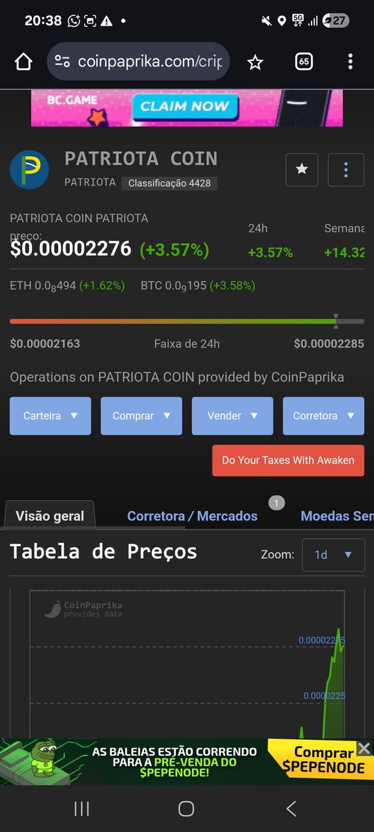 Patriota coin comunidade tweet media