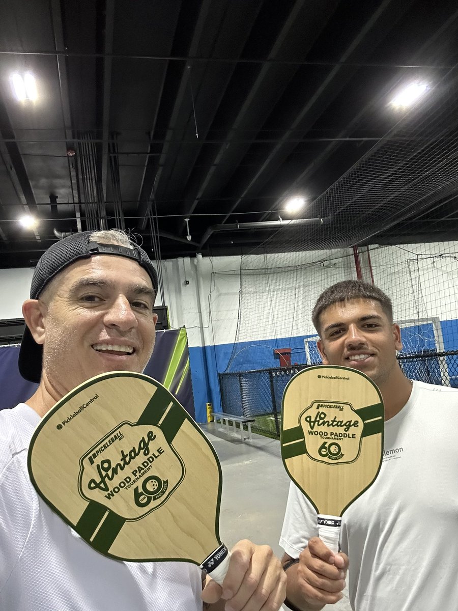 We are ready to play <a href="/PPAtour/">Carvana PPA Tour</a> Sacramento Vintage tournament! We love our wooden paddles! Se viene el torneo 60th Aniversario de Pickleball y jugaremos junto a <a href="/pickleballadair/">Adair Garcia</a> con nuestras paletas de madera! #pickleball #ppatour