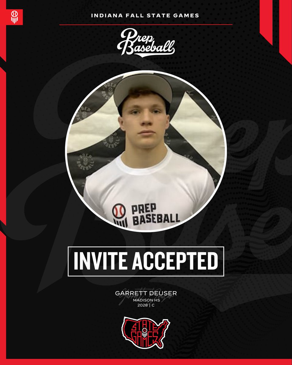 PrepBaseballIN's tweet image. 𝗚𝗮𝗿𝗿𝗲𝘁𝘁 𝗗𝗲𝘂𝘀𝗲𝗿 ➡️ 𝗜𝗻𝘃𝗶𝘁𝗲 𝗔𝗰𝗰𝗲𝗽𝘁𝗲𝗱

‘28 C/OF @GarrettDeuser is #𝙇𝙤𝙘𝙠𝙚𝙙𝙄𝙣 for the Fall State Games, Oct. 11-12 in Kokomo✨

Physical LHH w/ bat speed and an abv avg arm from the crouch. 

𝘙𝘌𝘘𝘜𝘌𝘚𝘛 𝘐𝘕𝘝𝘐𝘛𝘌👇

🔗 loom.ly/f-npb0c