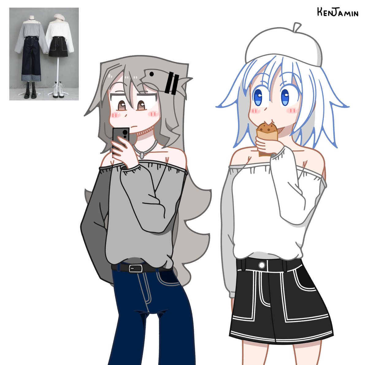 SakiYuki! Matching clothes based on an image I found on Pinterest.
#ぬるめた