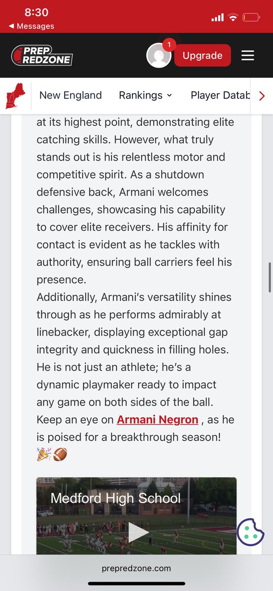 Thank you <a href="/ScoutingNE/">Coach Silva</a> for the write up on my recent week 1 highlights.
<a href="/Coach_MLove/">Malik Love</a> <a href="/Bboc_EBofficial/">Erick Browne</a>
hudl.com/v/2SbQDJ