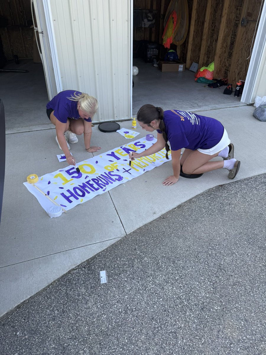 Almost ready for the homecoming parade Friday 💪🏼🥳