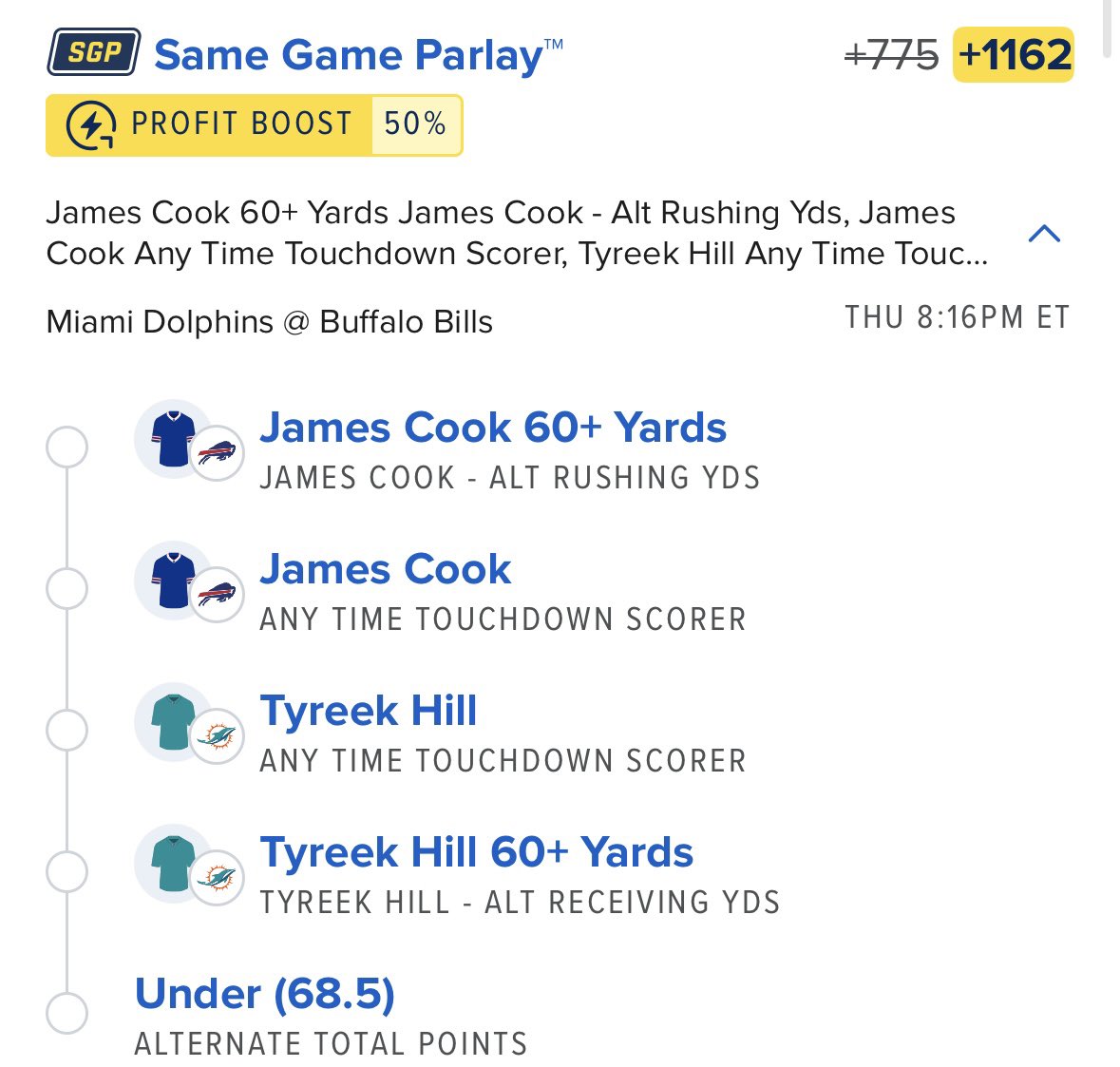 ChillyBets's tweet photo. The only Thursday Night Lay you need 🏈 https://t.co/pjW5oaWdLX