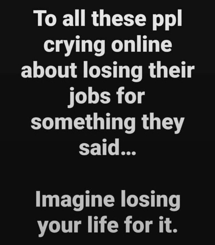 Pink slips don’t come with headstones‼️