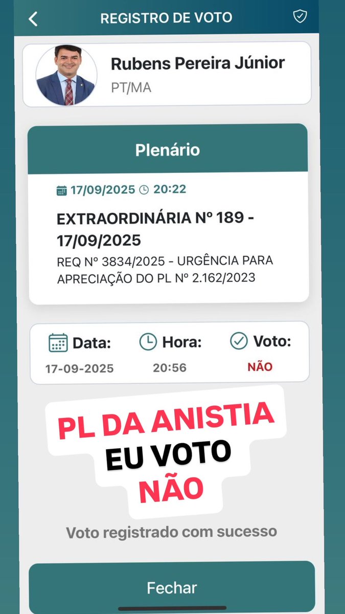 PL da anistia: eu voto NÃO!!!

Sem anistia pra golpista!