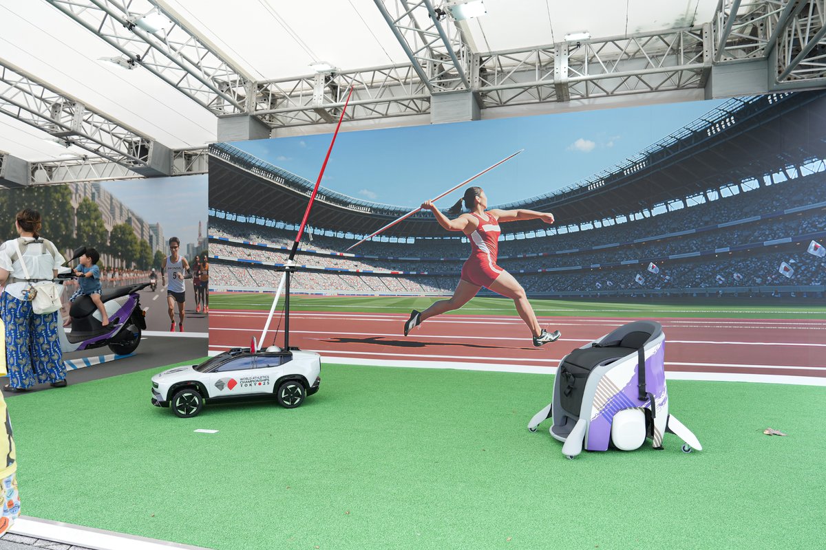 東京2025世界陸上 JR千駄ヶ谷駅前、東京体育館西側広場のHondaブース