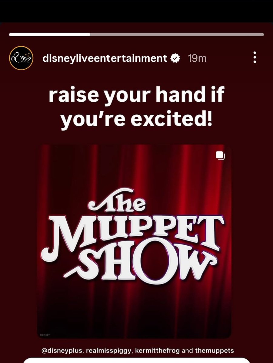 Walt Disney Imagineering and Disney Live Entertainment have acknowledged The Muppet Show Disney+ special on Instagram.

Very, very interesting. 👀🤞