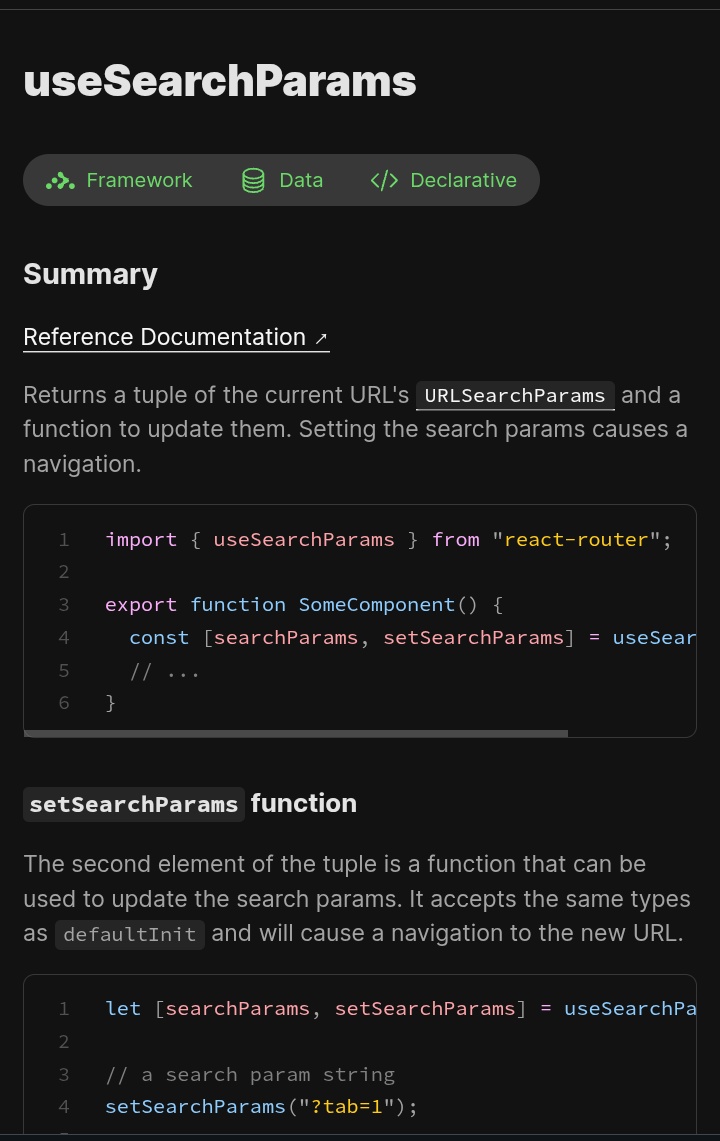 Coder_Khay's tweet image. With the way this documentation is written, I think it assumes prior knowledge of react router ๐