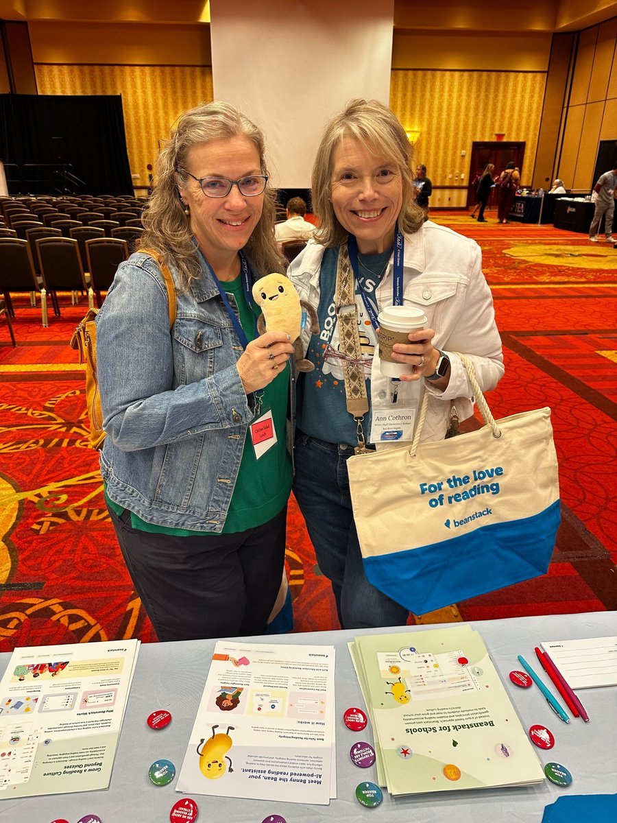 zoobeanreads's tweet image. What an amazing time at @tasltn&apos;s conference this year! Thanks to everyone who came to our session and visited our booth—we’re so glad we got to connect. 💜 #Beanstack #Librarians #BennySightings #BennytheBean #TASLCon25