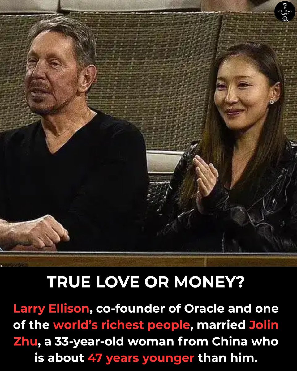 甲骨文联合创始人、曾经的世界首富拉里·埃里森近日与来自中国的33岁女子朱晶（Jolin  Zhu）结婚。她比埃里森小约47岁，这样的年龄差在网上引发了热议。两人的婚姻起初一直保持低调，直到2024年末密歇根大学公开致谢“Larry和他的妻子Jolin”的支持时才被外界注意到。朱晶（又  ...