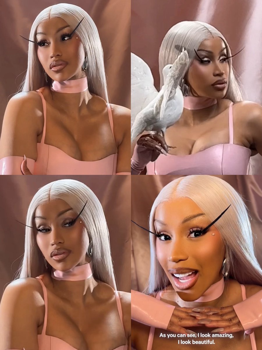 Cardi B on set of her "Little Miss Drama Tour" photoshoot.