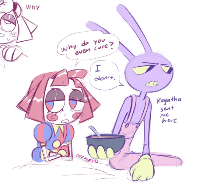 sick pomni and healing dreams #funnybunny
