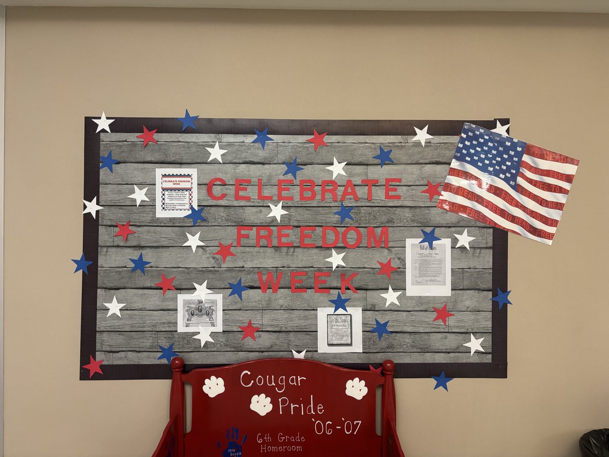 TISD_Libraries's tweet image. It’s Celebrate Freedom Week! 🇺🇸
