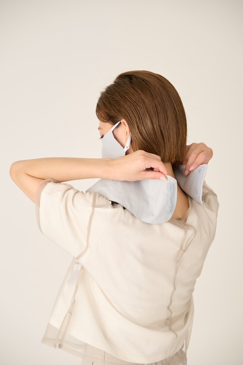 □サンバリア100の完全遮光【ケープマスク】 目の下から首元までを